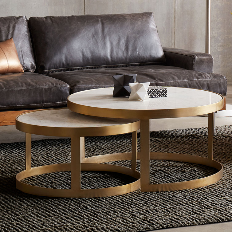 Home Trends & Design Michelangelo Frame 2 Nesting Coffee Table | Perigold